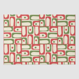 Papel De Seda Meio século Moderno do Piquet do Natal