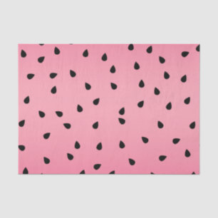 Papel De Seda Melancia Negra Sementes Verão Víblias Rosa Sucul