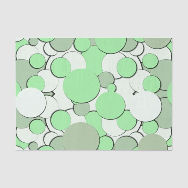 Papel De Seda Melão Verde Monocromático (Frente )