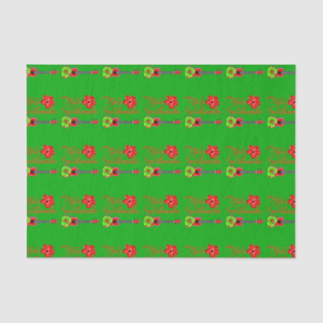Papel De Seda Mele Kalikimaka (Frente )