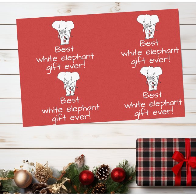 Papel De Seda Melhor festa de troca de presentes Elefante Branco (Criador carregado)