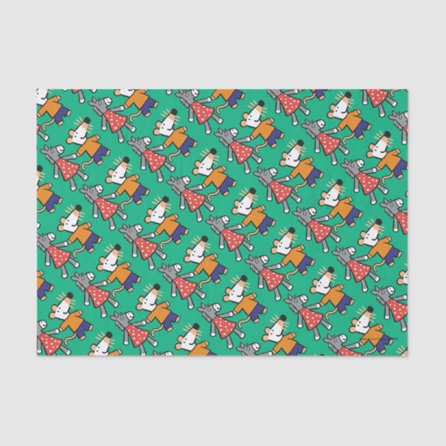 Papel De Seda Melhores amigos Maisy e mãos Dotty da posse (Frente )