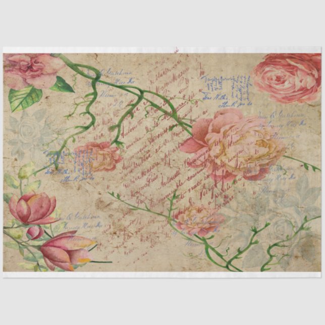 Papel De Seda Memórias da Magolia Vermelha (Frente )