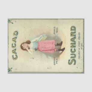 Papel De Seda Menina Açúcar Beijo de Chocolate Vitoriana