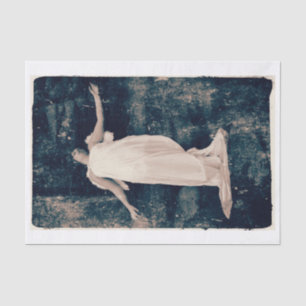Papel De Seda Menina Anjo Estilo Antigo Vintage Textura Grunge