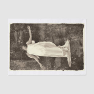 Papel De Seda Menina Anjo Vintage Antiga Textura Grunge Sepia