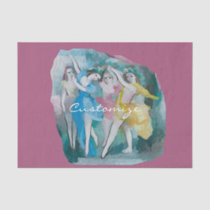 Papel De Seda Menina Ballerina Dancers Thunder_Cove