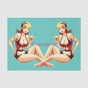 Papel De Seda Menina Bikini, Loura-branca, Thunder_Cove