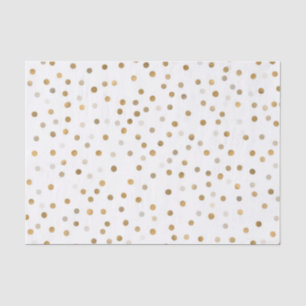 Papel De Seda Menina Dourada, Confetti White Design