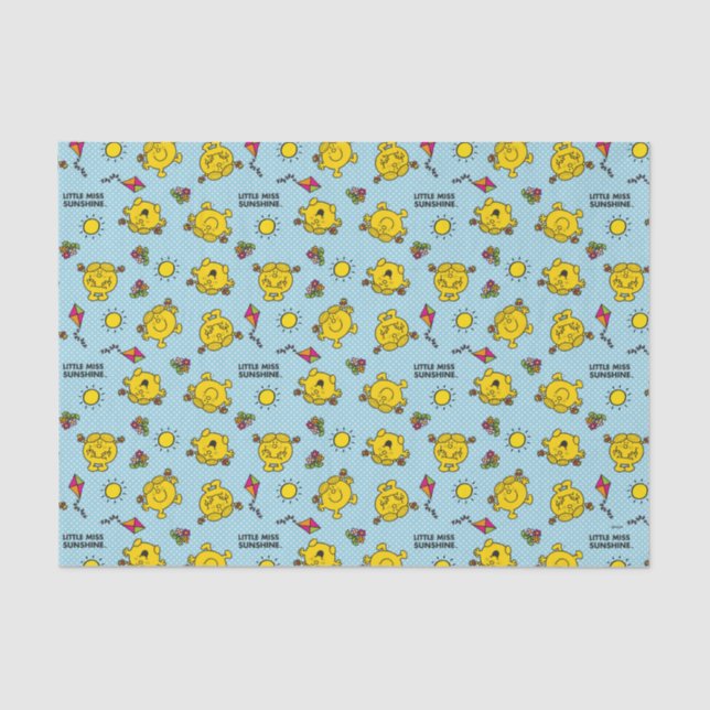 Papel De Seda Menina Sunshine | Padrão de Bolinhas lacrimogênea (Frente )