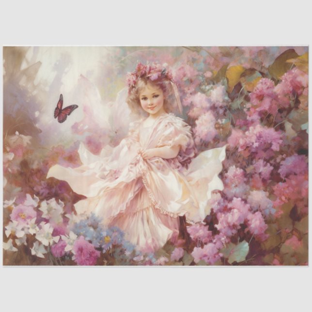 Papel De Seda Menina vitoriana (Frente )