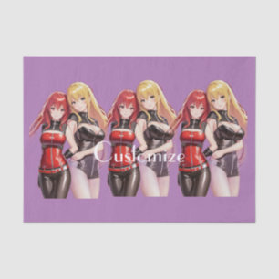 Papel De Seda Meninas bonitas Animam Thunder_Cove