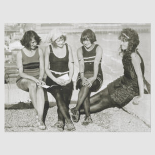 Papel De Seda Meninas bonito, 1920