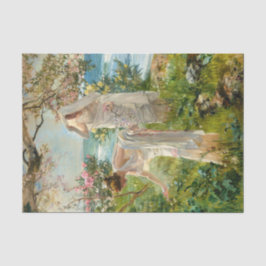 Papel De Seda Meninas gregas na praia por Joaquín Sorolla