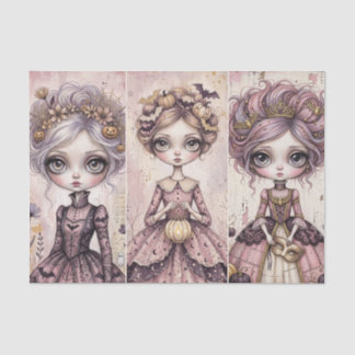 Papel De Seda Meninas Pink Halloween Vintage Gothic Pinkoween