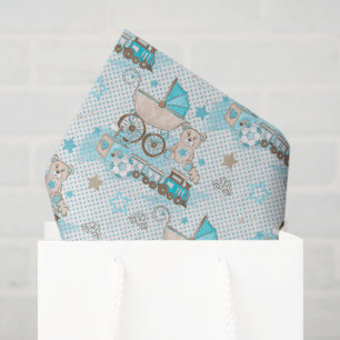 Papel De Seda Menino de carruagem de bebê