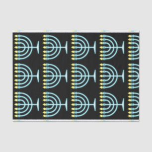 Papel De Seda Menorah de néon