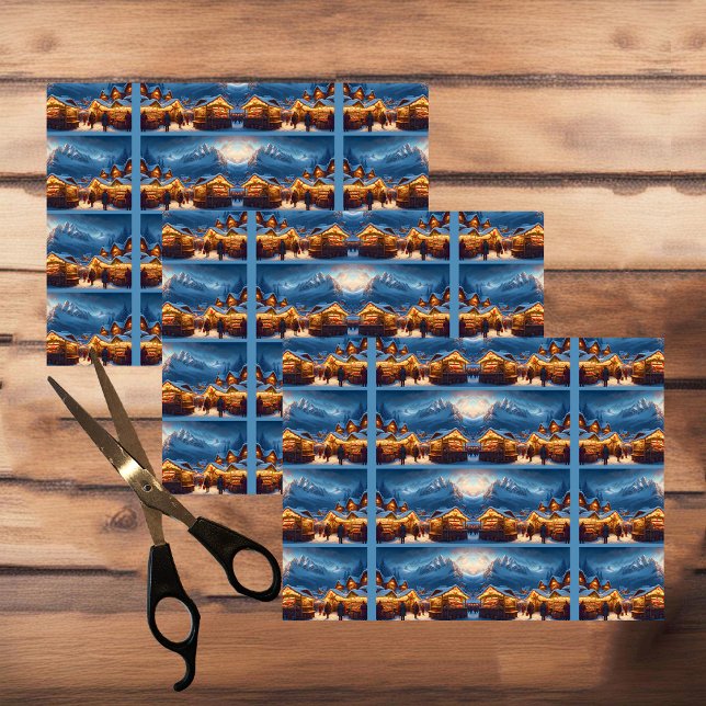 Papel De Seda Mercado de Natal nas montanhas - costume (Criador carregado)