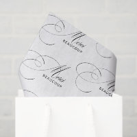 Merci Beaucoup Elegante Calliografia Obrigado