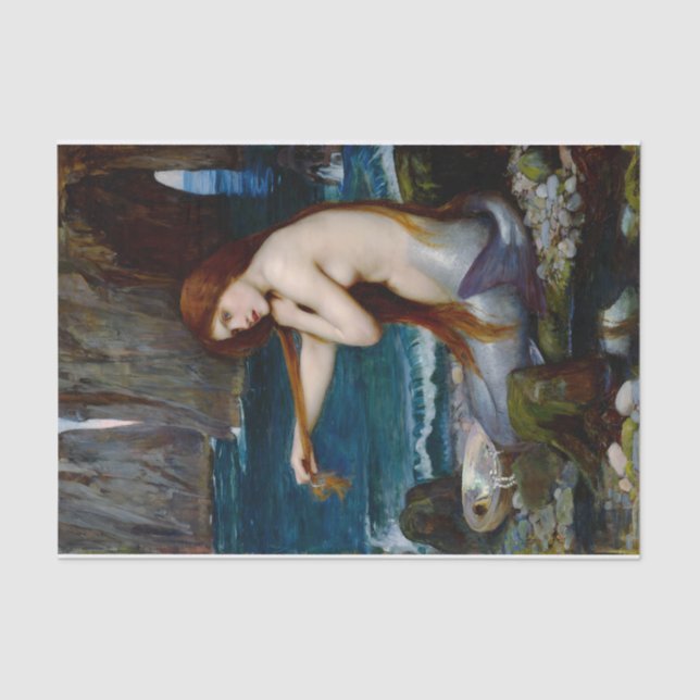 Papel De Seda Mermaid John William Waterhouse Art (Frente )