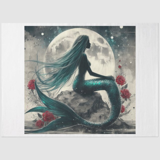 Papel De Seda Mermaid Moon (Frente )