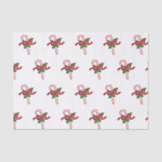 Papel De Seda Merry Christmas Candy Cane