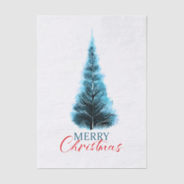 Papel De Seda Merry Christmas pine tree