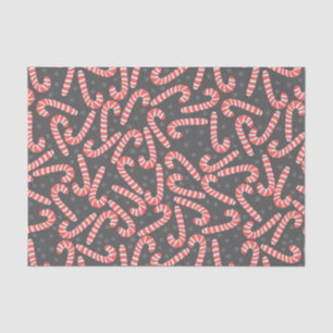 Papel De Seda Merry Natal Peppermint Candy Canes Snowflakes