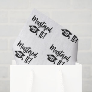 Papel De Seda Mestrados Do Ano Personalizado Graduação De Gradua