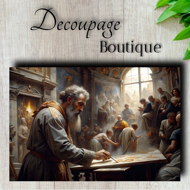 Papel De Seda Mestre do Decoupage Renascentista (Renaissance Master Decoupage Tissue Paper)