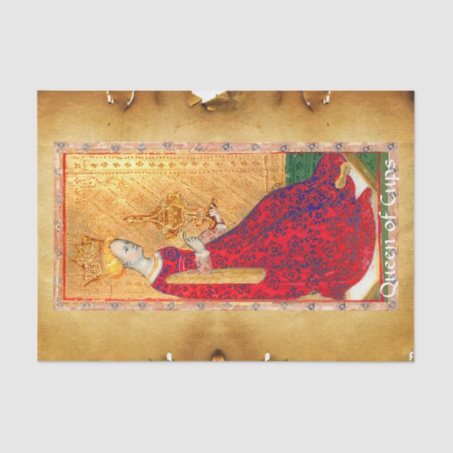 PAPEL DE SEDA METAS ANTIGAS DE RENASCIMENTO,RAINHA DE PARCHES DE (Frente )