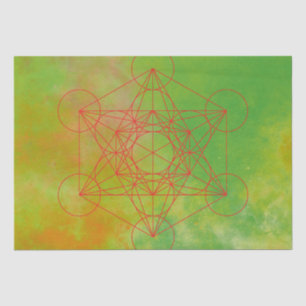 Papel De Seda Metatron, chakra,zen,geométrico sagrado, anjo