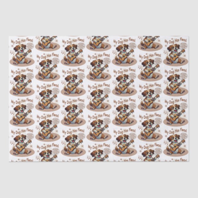 Papel De Seda Meu Cachorro Tem Uma Música De Ajuste De Fleas Uku (Frente )