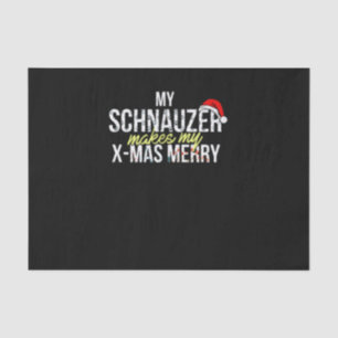 Papel De Seda Meu Schnauzer Faz Minha Feliz De Natal