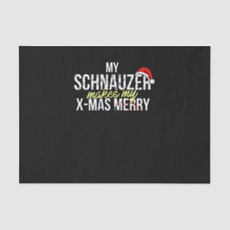 Papel De Seda Meu Schnauzer Faz Minha Feliz De Natal