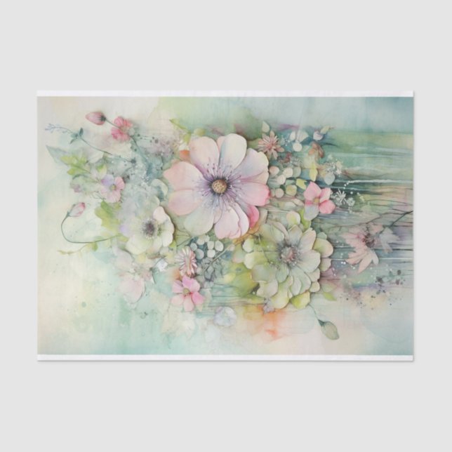 Papel De Seda Mídia Mista de Chique Desconectada (Frente )