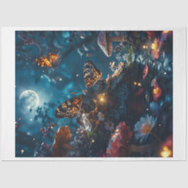 Papel De Seda Midnight Moth Mushroom