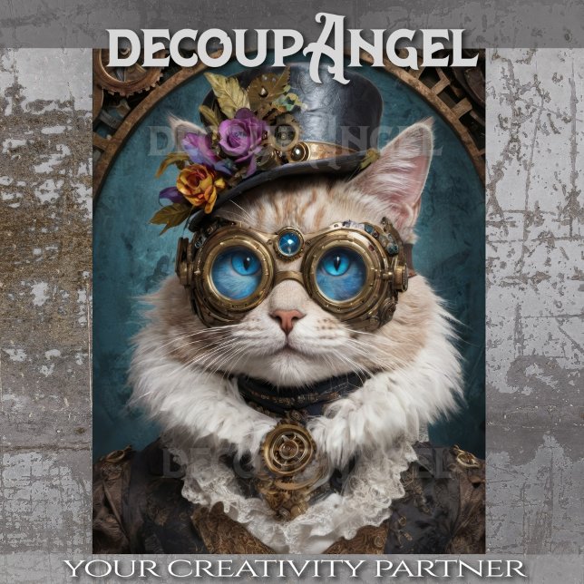 Papel De Seda Milady GearHeart - Decoupage - (Criador carregado)