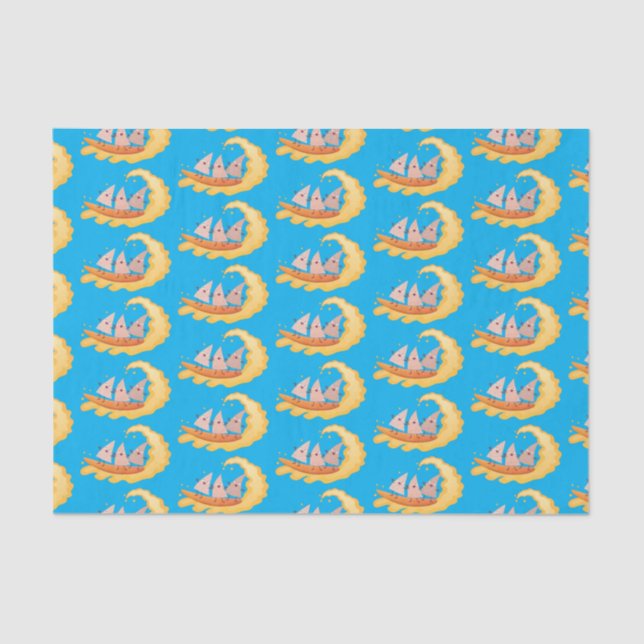 Papel De Seda Milhas de nachos, batatas fritas, canecas, surf (Frente )