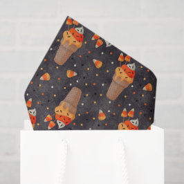 Papel De Seda Milho doce e Sorvete de Halloween