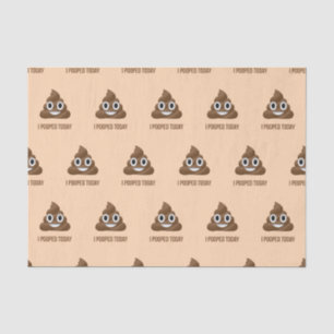 Papel De Seda Mim Pooped Poo hoje de sorriso Emoji