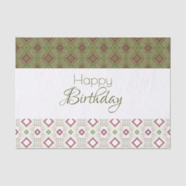 Papel De Seda Mini Floral Projetada