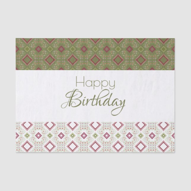 Papel De Seda Mini Floral Projetada (Frente )