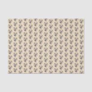 Papel De Seda Miniatura Pinscher Pintando Bela Arte Original de