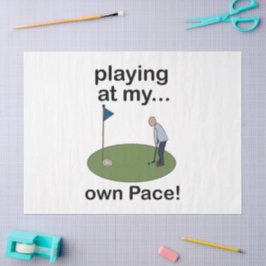 Papel De Seda Minigolfe Jogando Minigolfe No Meu Próprio Ritmo G