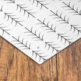 Papel De Seda Minimalista do padrão de árvore do quilo branco pr