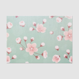 Papel De Seda Mint, cereja florescente, primavera, japanês, saku