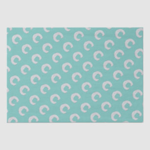 Papel De Seda Mint Silver - Letra C