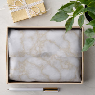 Papel De Seda Minúscula dourada de mármore moderna elegante