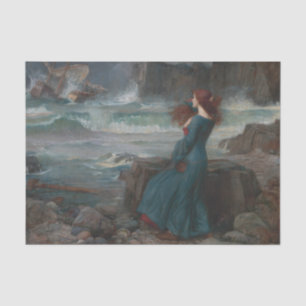 Papel De Seda Miranda Tempest John William Waterhouse Art